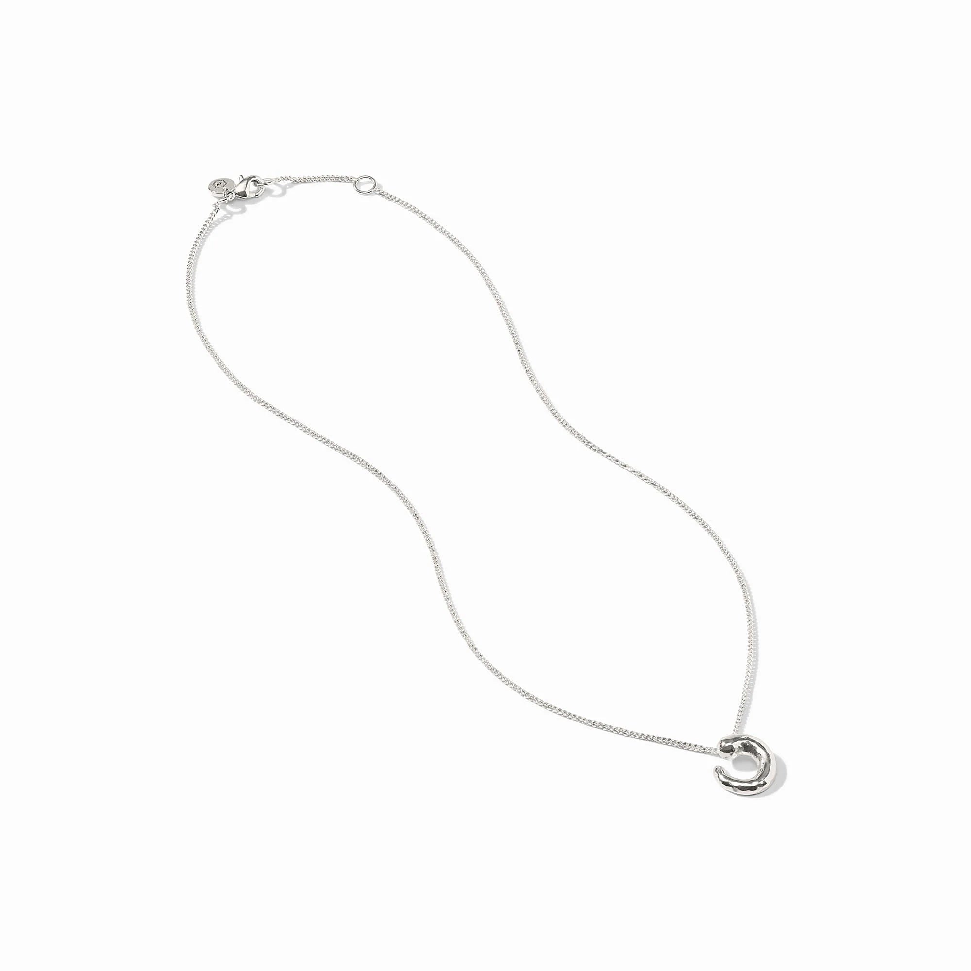 Julie Vos Solara Spiral Delicate Necklace - Silver