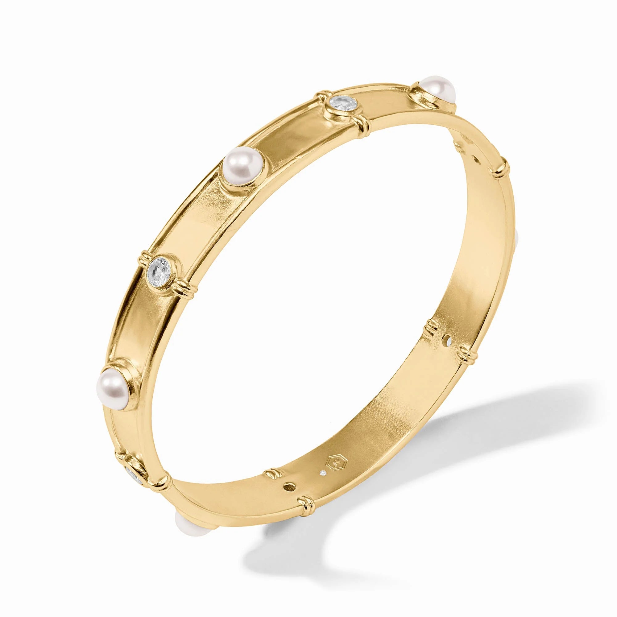 Julie Vos - Tribeca Bangle - Pearl/Medium