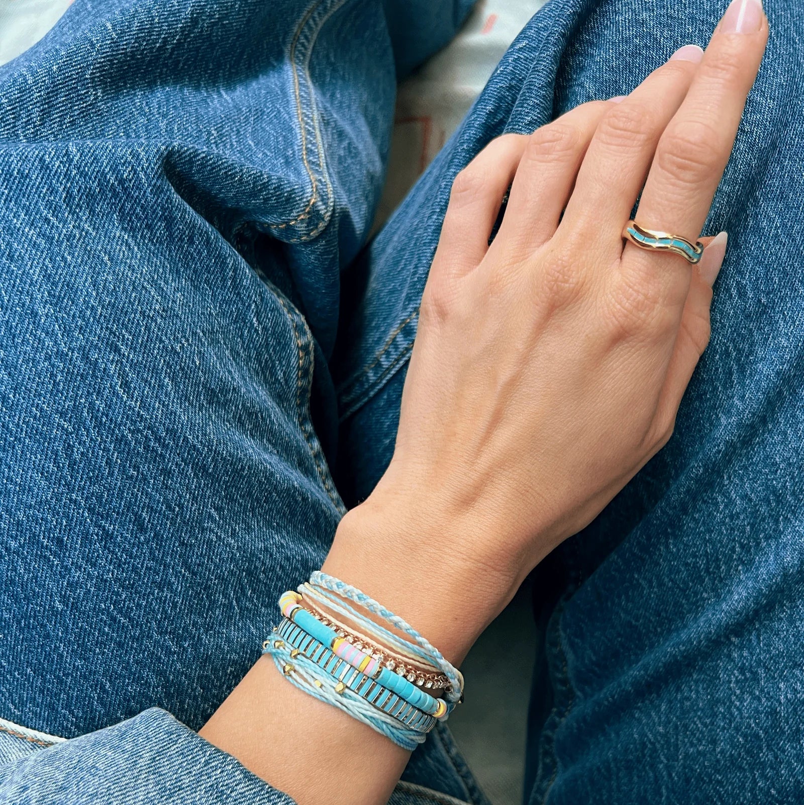 Pura Vida Desert Turquoise Stretch Bracelet