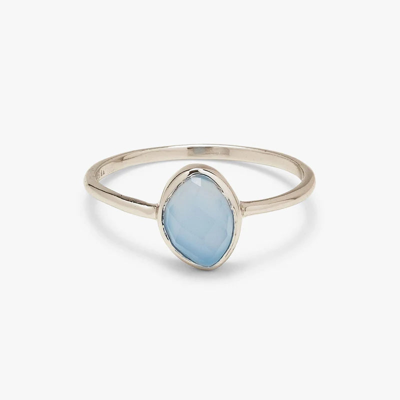 Pura Vida Silver Organic Stone Ring - Size 7