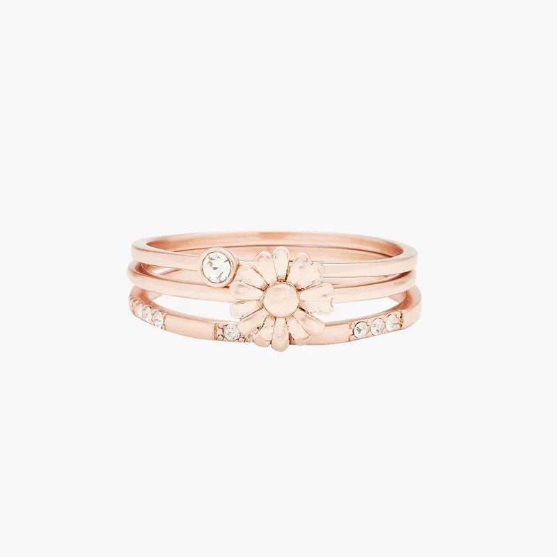 Pura Vida Daisy Pickin Ring Set - Size 6