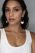Marcia Moran Kristen Nouveau Drop Earrings - Druzy