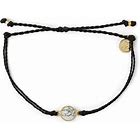 Pura Vida Gold Round Howlite Bracelet - Black