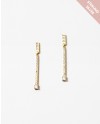 Gold Plate Sterling Silver Drop Earrings
